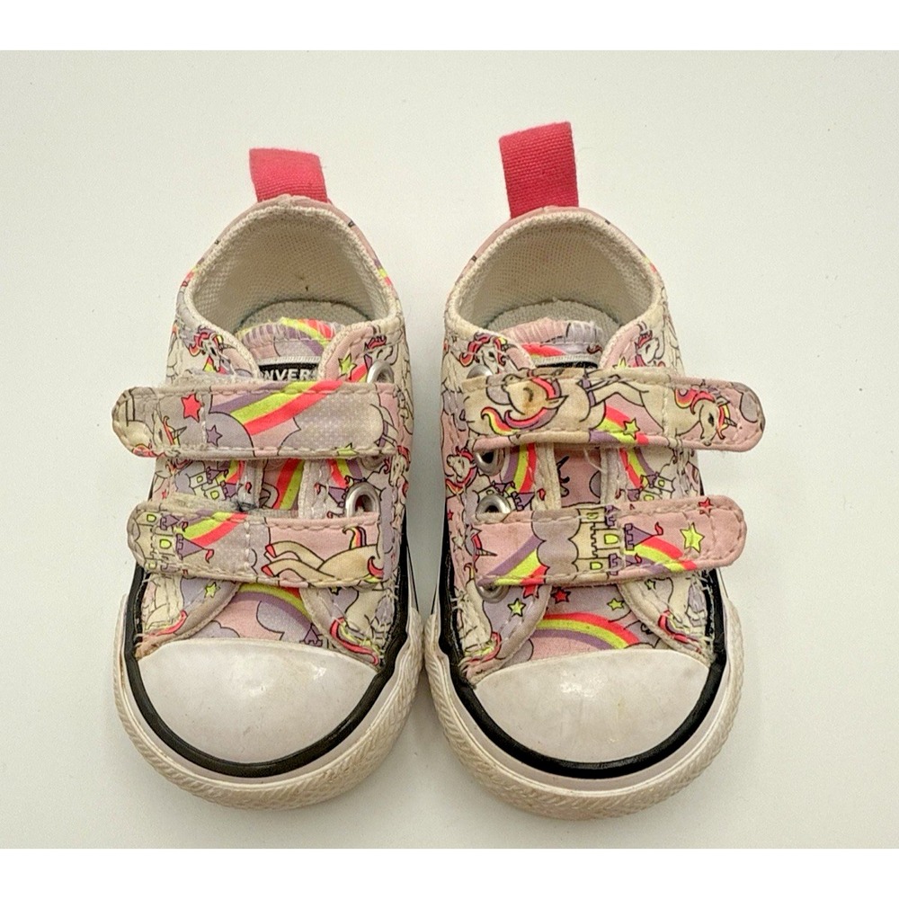 Converse All Star Unicorn Shoes With Loop Straps -‎ Size 2 Infant/Toddler